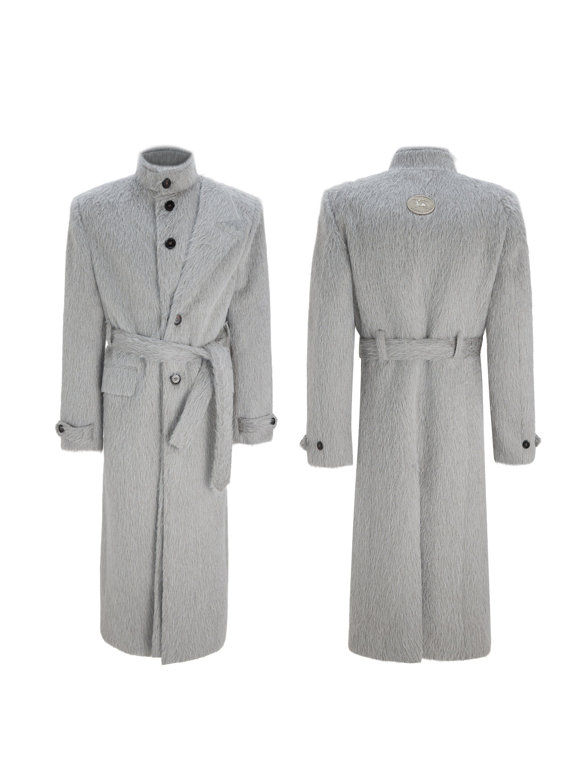 Deconstructed Wool-Blend Long Coat - product image 3