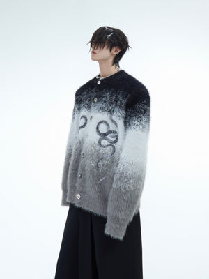 Snake Motif Color-Block Sweater - product image 1