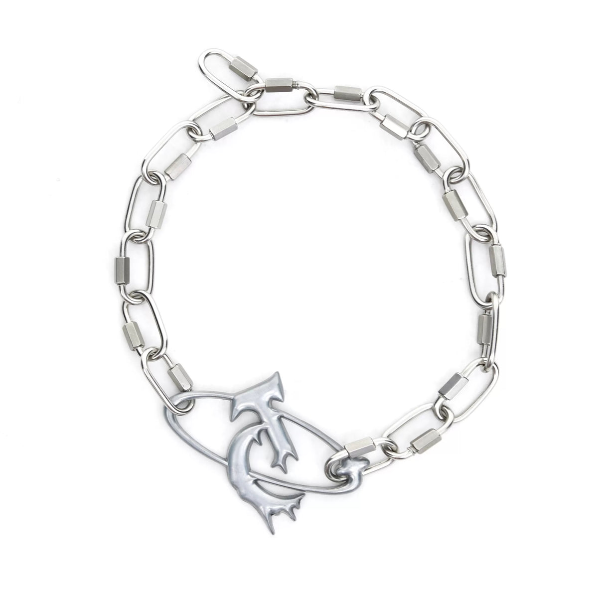 Metal Lock-Buckle Pendant Necklace - product image 5