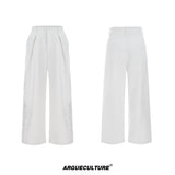 Embroidered Pleated Wide-Leg Trousers - product image 5