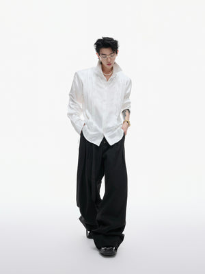 Pearl-Trimmed Cotton Tie Shirt - product image 5