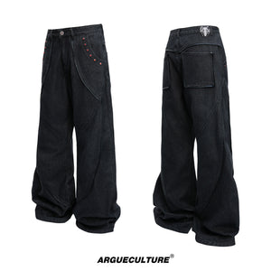 Washed Black Wide-Leg Jeans - product image 5
