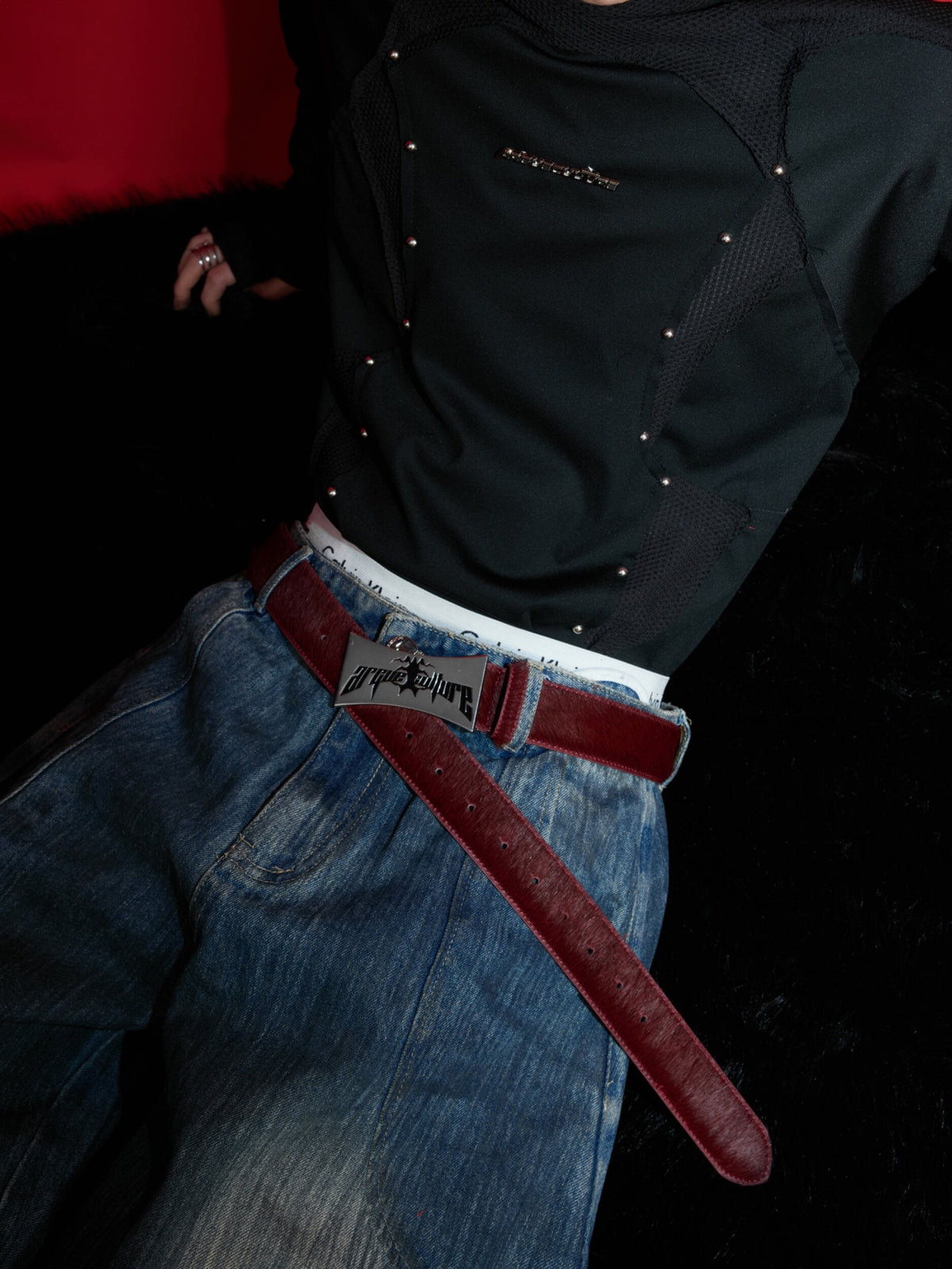 Vintage Horsehair Leather Belt - product image 4