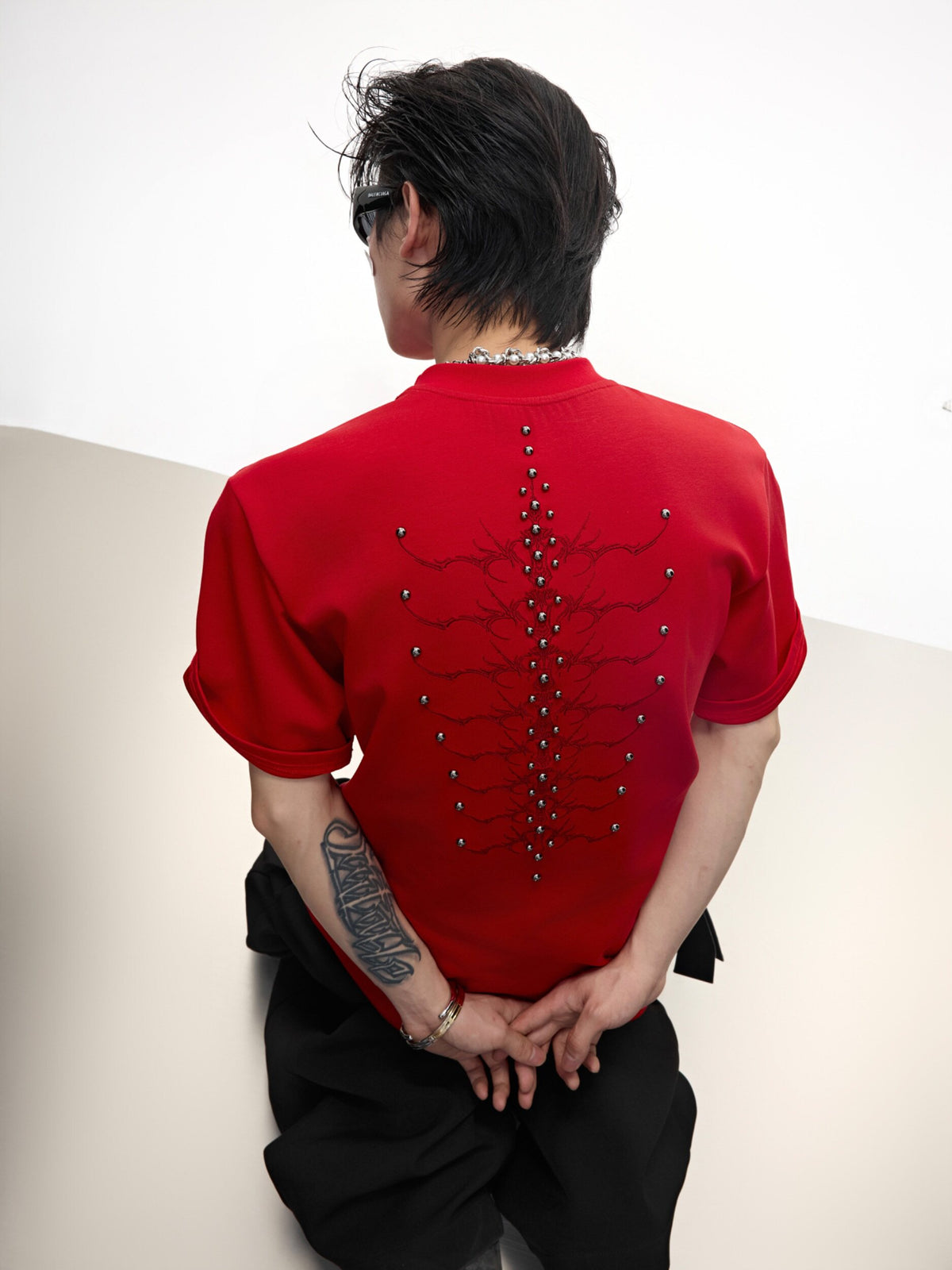 Snake-Eye Spine Studded T-Shirt - product image 2