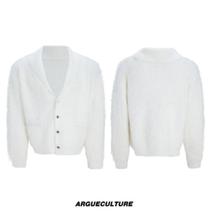 Contrast Stripe Wool-Blend Cardigan - product image 5