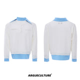 Color-Blocked Faux-Layer Knit Sweater - product image 5