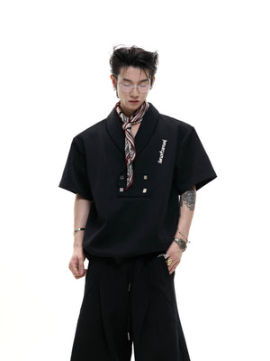 V-Neck Structured Shirt and Trouser Set - product image 3