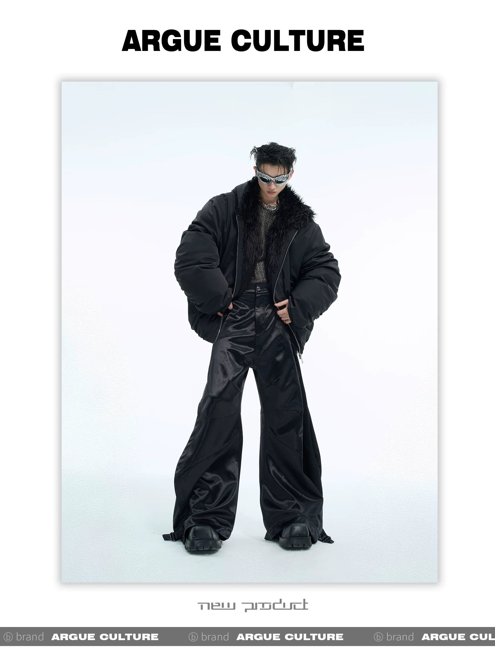 Men?¡¥s Faux Fur Hooded Waterproof Puffer Jacket - ArgueCulture