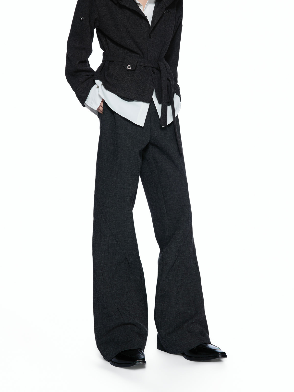 Jacquard Micro-Flare Trousers - product image 2