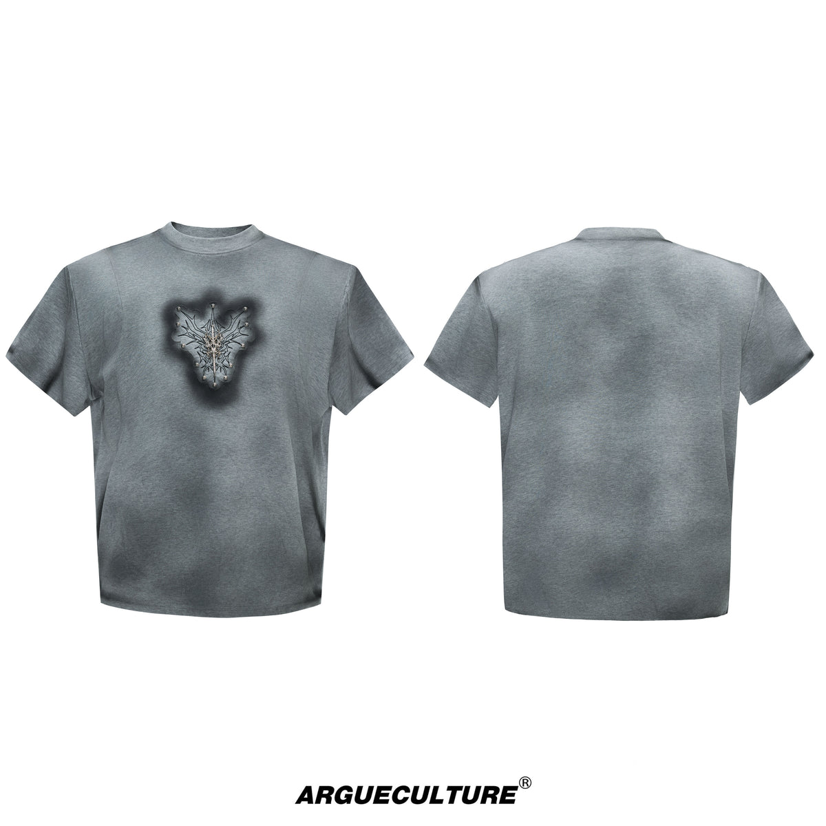 Hand-Painted Colorblock Shoulder T-Shirt - product image 5