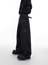 Black Wide-Leg Tailored Trousers - product image 5