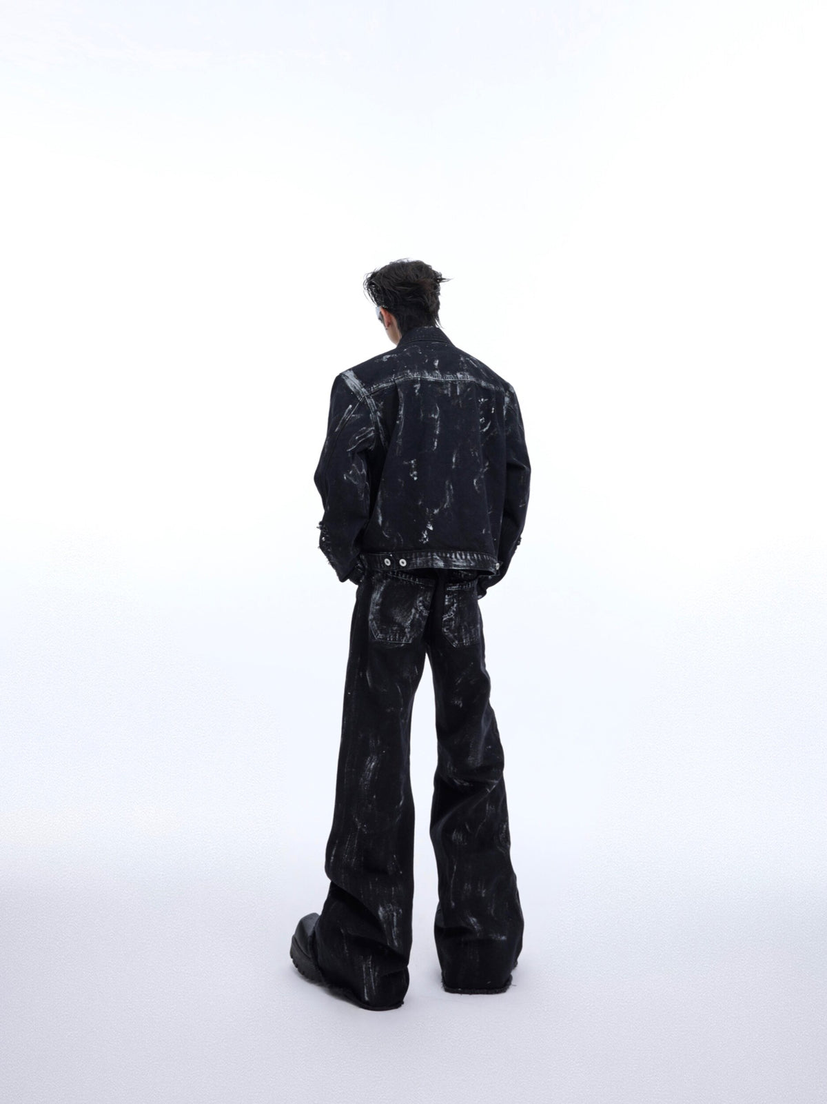 Distressed Painted Denim Jacket - product image 3