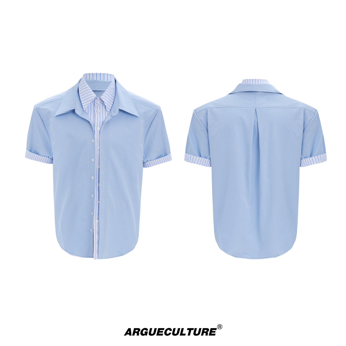 Striped Faux Two-Piece Shirt - product image 5