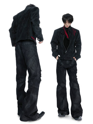 Stardust Suede Stand Collar Jacket - product image 3