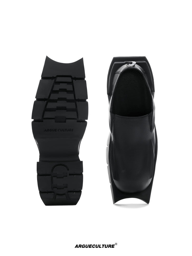 Round-Toe Platform Derby Shoes - product image 2