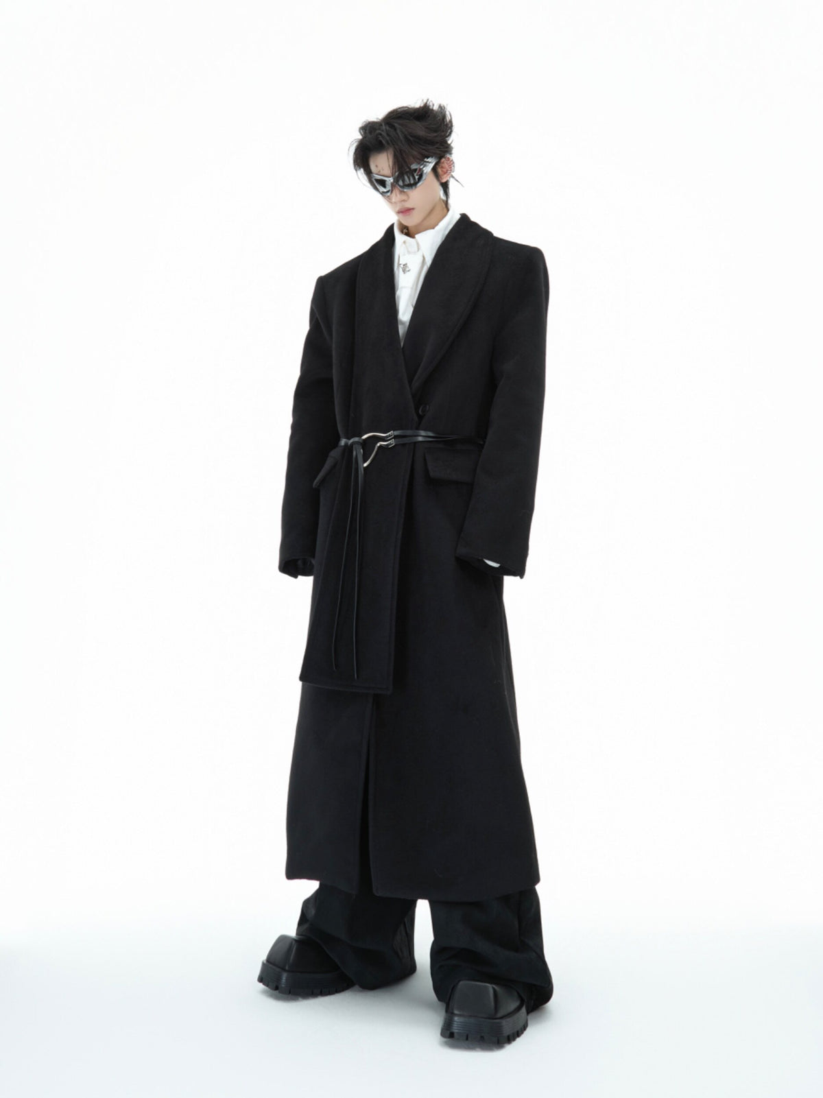 Metal Strap Longline Coat - product image 1