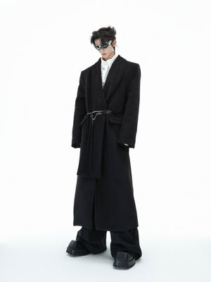 Metal Strap Longline Coat - product image 1