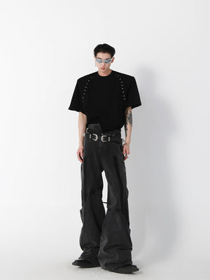 Metal-Bead Shoulder T-Shirt - product image 4