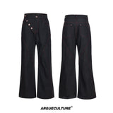 Black Denim Jacket & Straight-Leg Pants - variant image 6