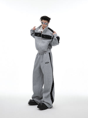 Relaxed Studded Zip Hoodie - product image 1