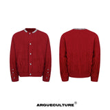 Rhinestone Distressed Knit Cardigan - product image 5