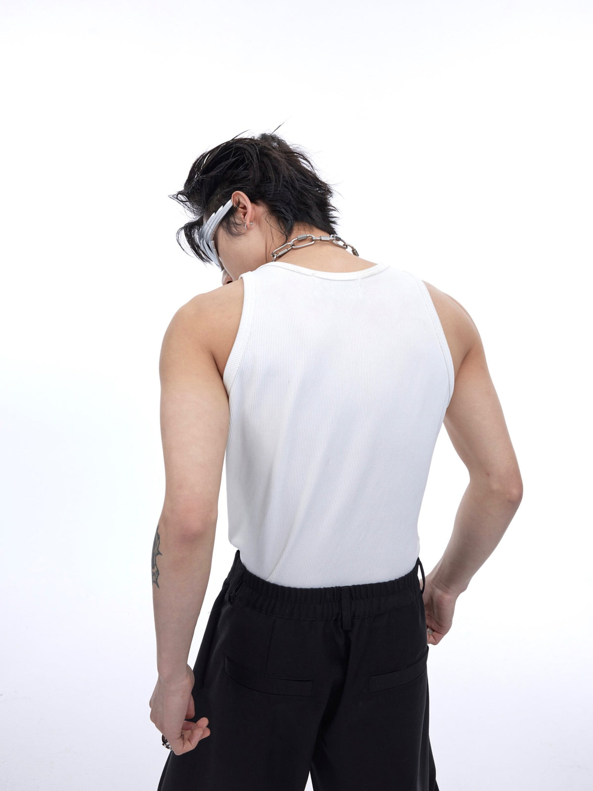 Metal-Trim Fitted Tank Vest - product image 5