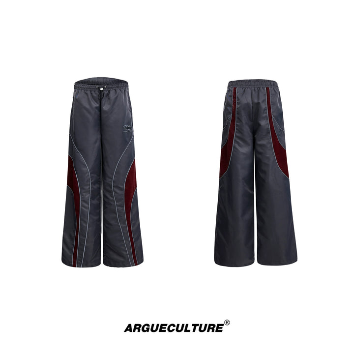 Reflective Tracksuit with Faux Leather Panels ¨C Futuristic Contrast Hoodie Set - ArgueCulture