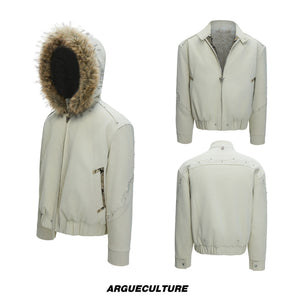 Cropped Faux Leather Zip Jacket - product image 5