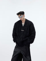 Relaxed V-Neck Knit Sweater - product image 5