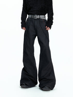 Washed Black Wide-Leg Jeans - product image 1