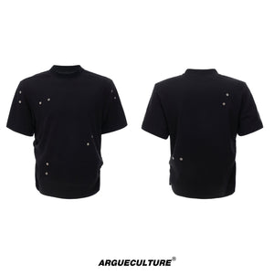 Pleated Boxy Cotton T-Shirt - product image 5