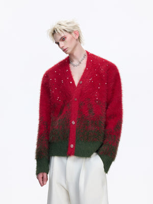 Gradient Wool-Blend Knit Cardigan - product image 1