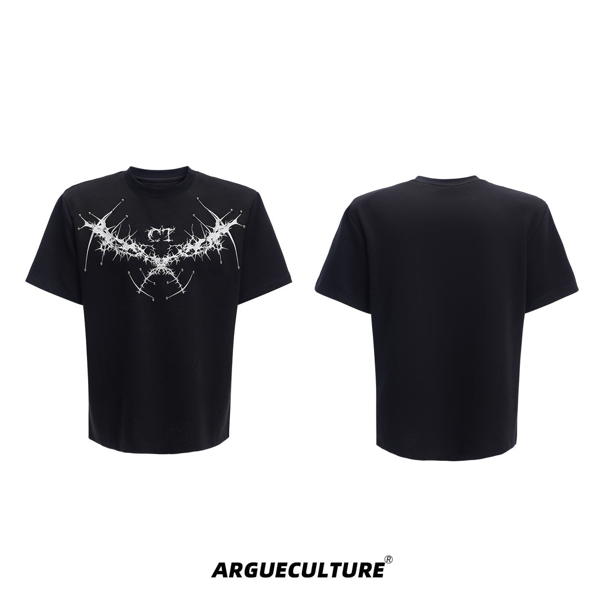 Metal Rivet Embroidery Relaxed T-Shirt - product image 5