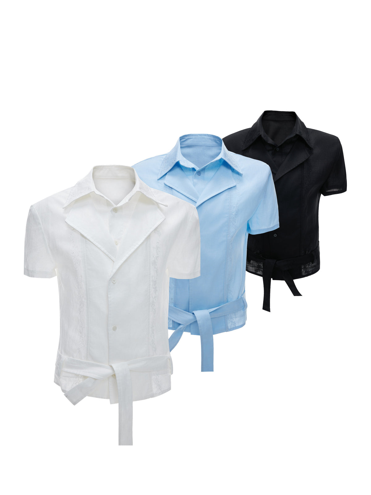 Relaxed Linen-Blend Embroidered Shirt - product image 1
