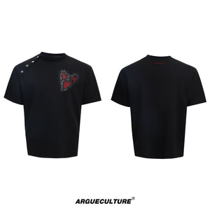 Irregular Neckline Graphic T-Shirt - product image 5