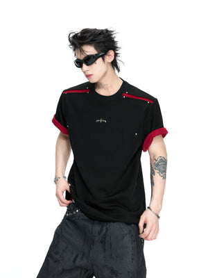 Color-Block Rivet T-Shirt - product image 2