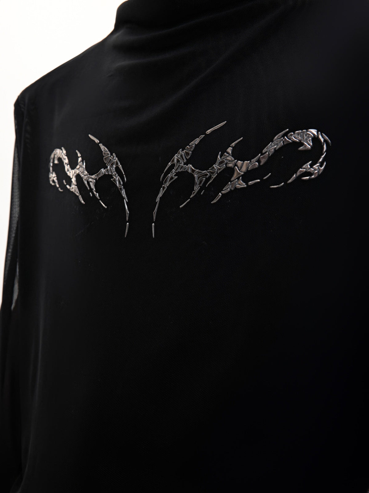 Embossed Mesh Long-Sleeve Tee - product image 4