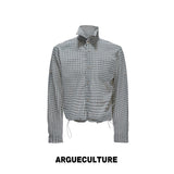 Cropped Check Seersucker Shirt - product image 5