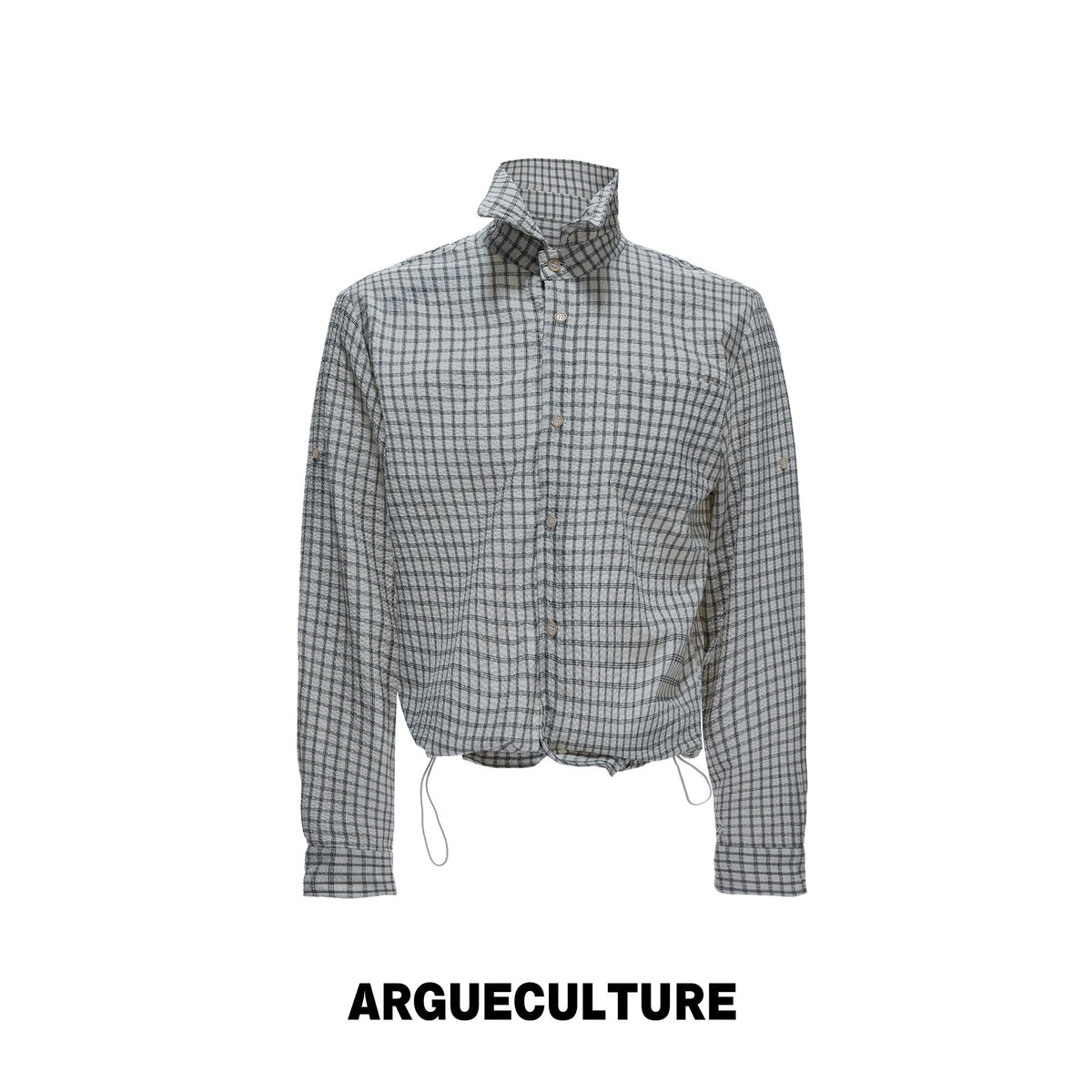 Cropped Check Seersucker Shirt - product image 5