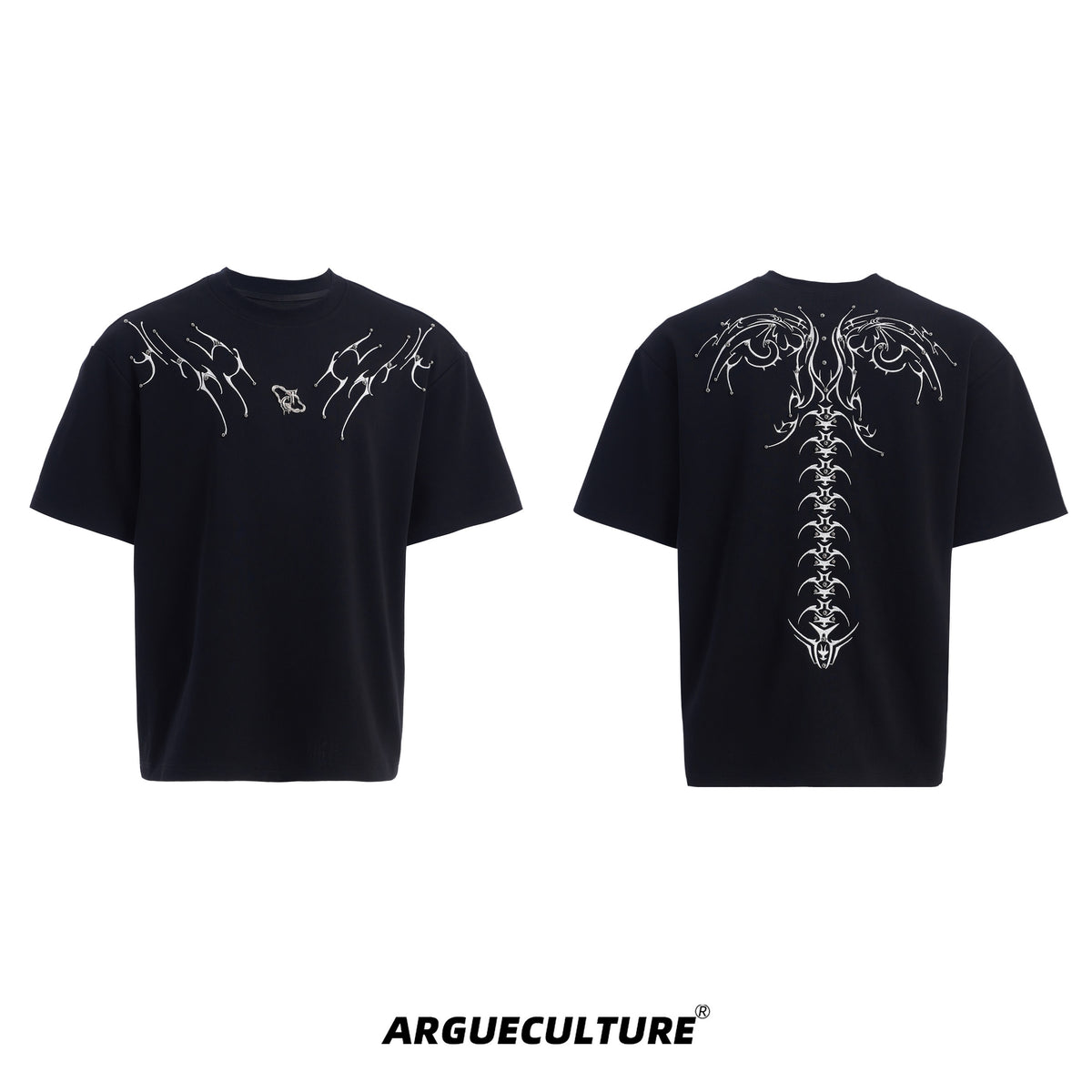 Spinal Bone Embroidered Oversized T-Shirt - product image 5