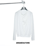 Drape-Neck Long-Sleeve Top - variant image 7