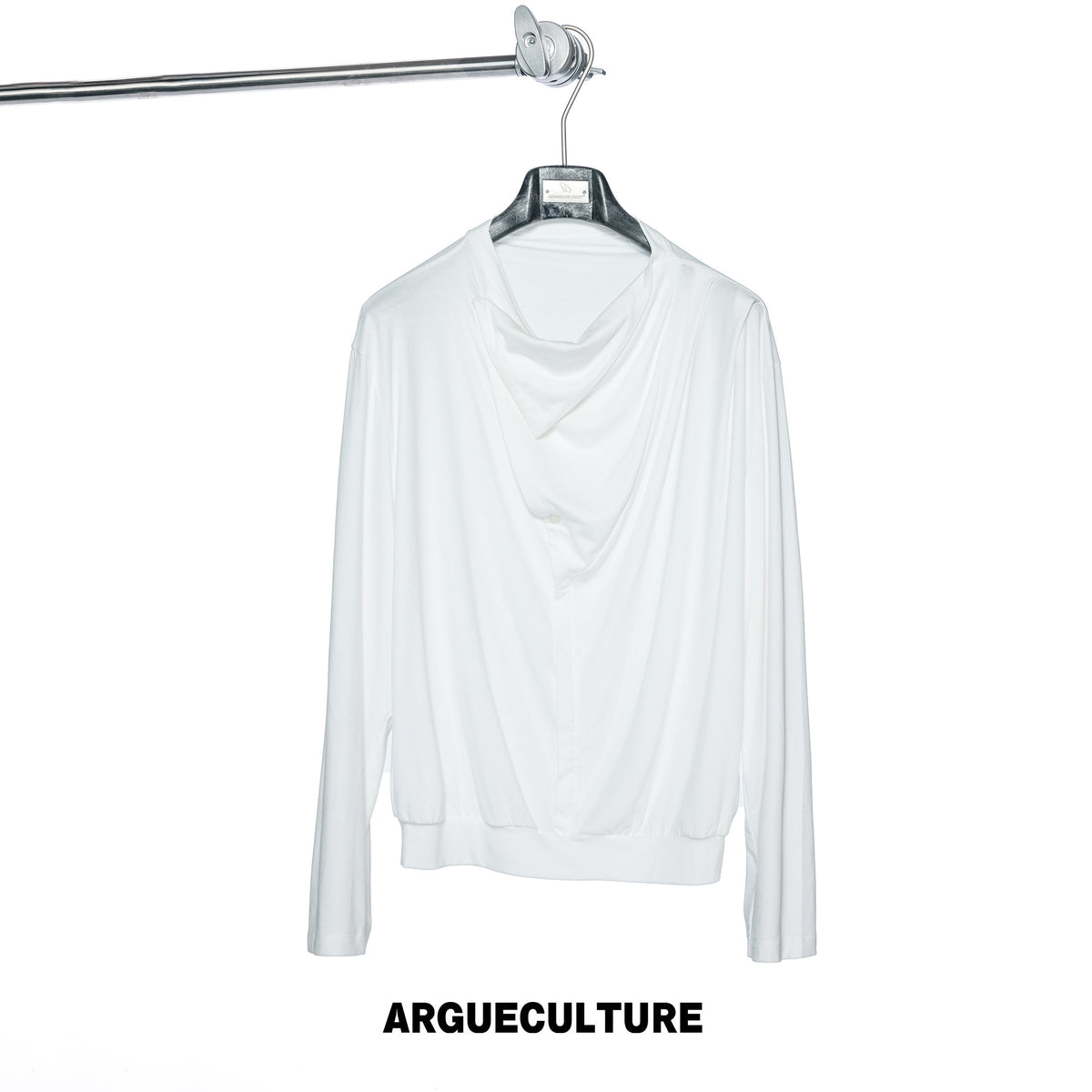 Drape-Neck Long-Sleeve Top - variant image 7