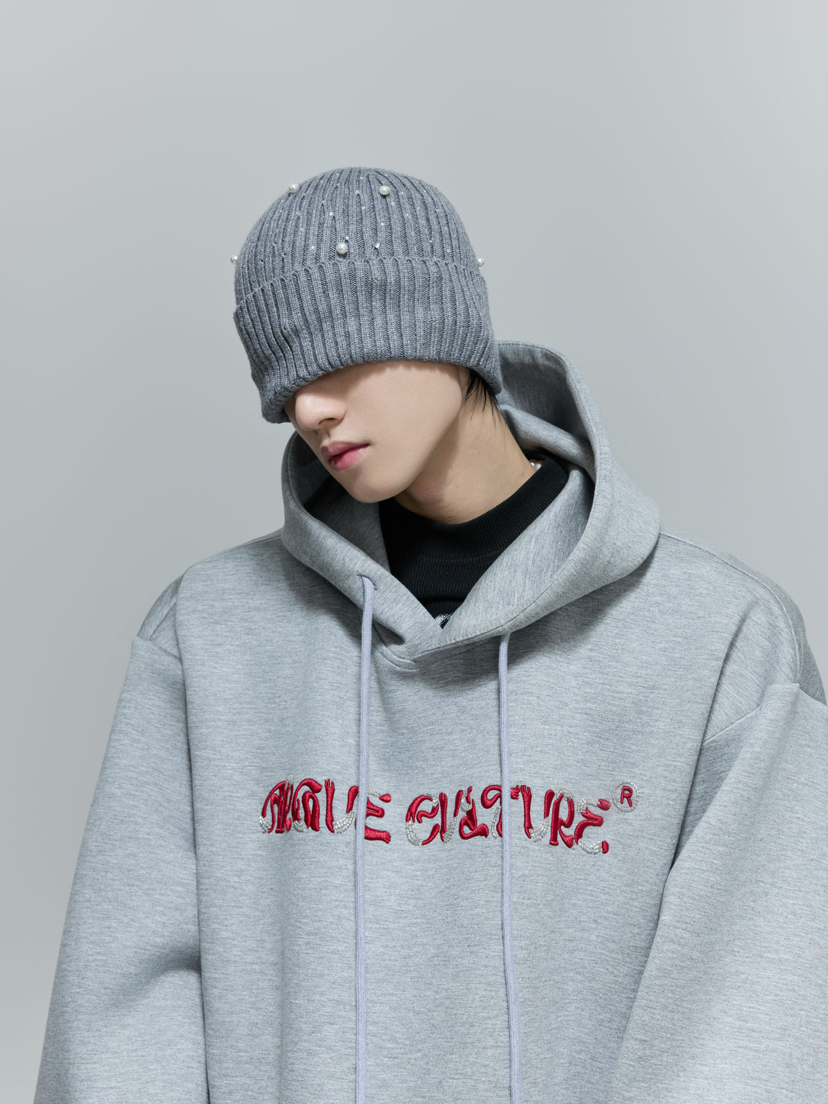 Beaded Embroidered Oversized Hoodie - product image 2