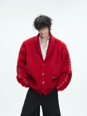 Contrast Stripe Wool-Blend Cardigan - product image 2