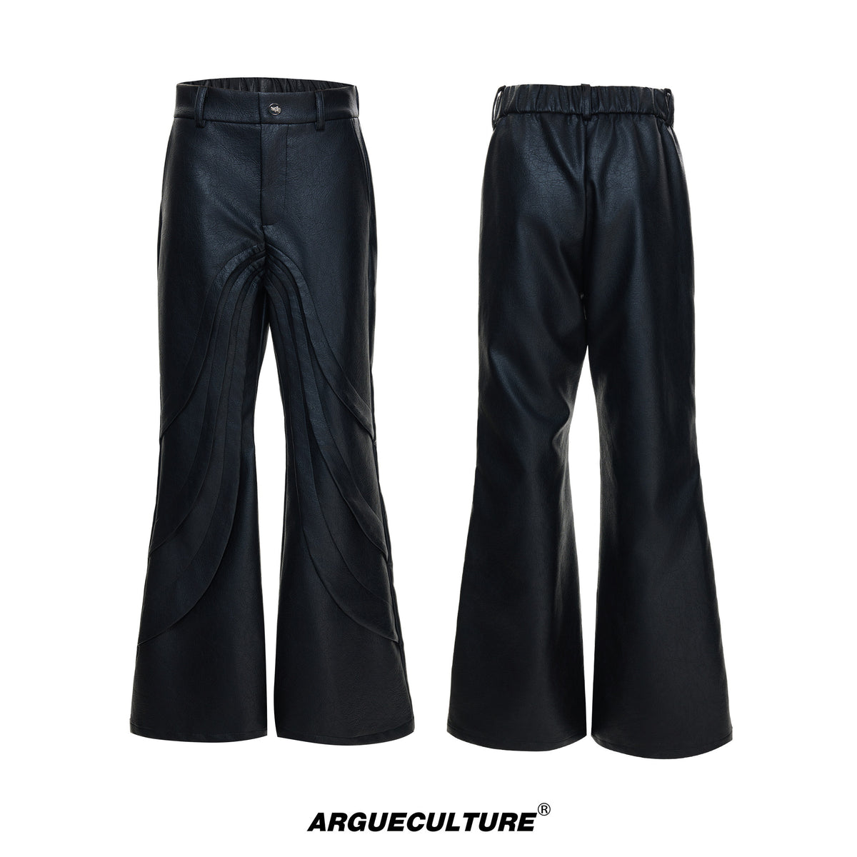 Deconstructed Faux Leather Pants - product image 5