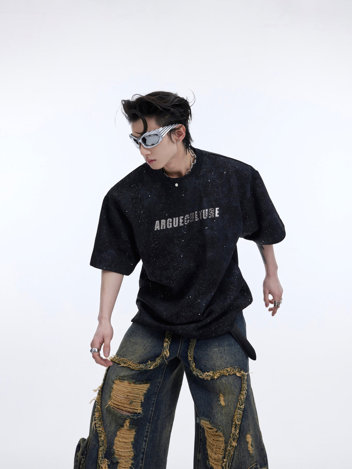 Metal Logo Shoulder-Pad T-Shirt - product image 2