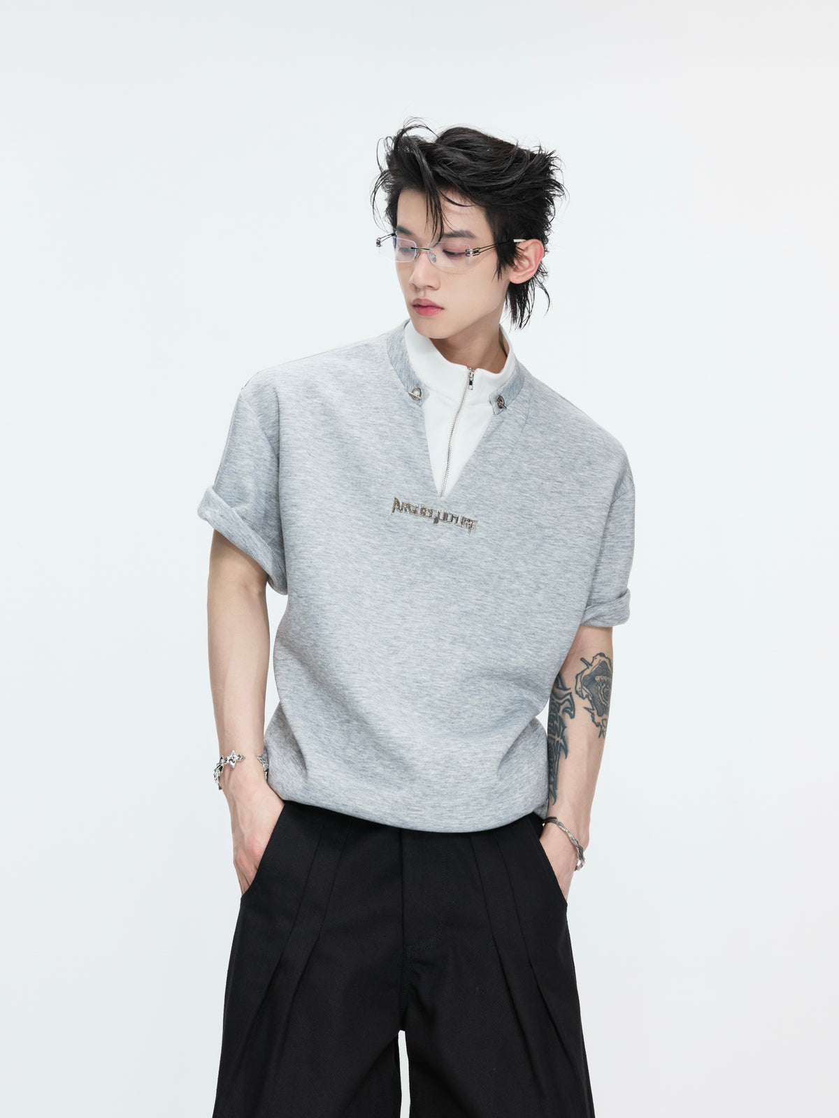 Color-Block Faux Two-Piece Tee - product image 2
