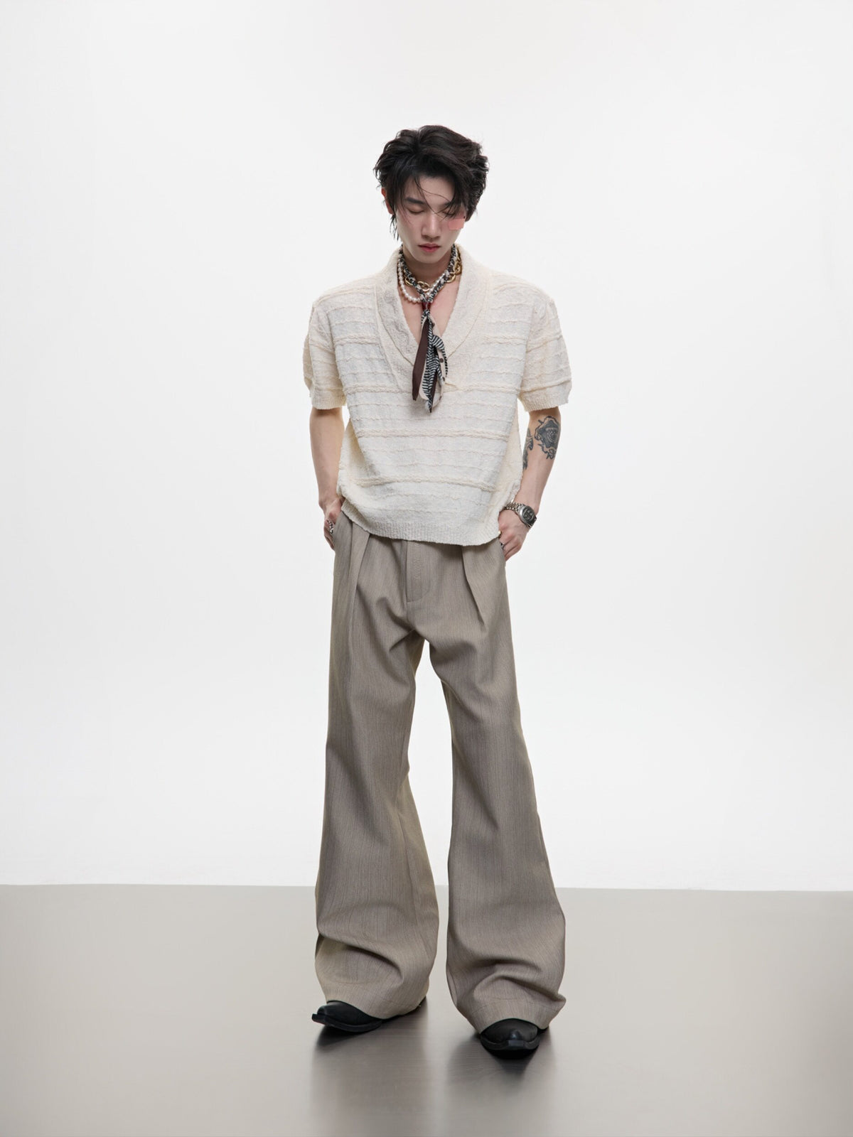 Micro-Flare Wool-Blend Trousers - product image 5