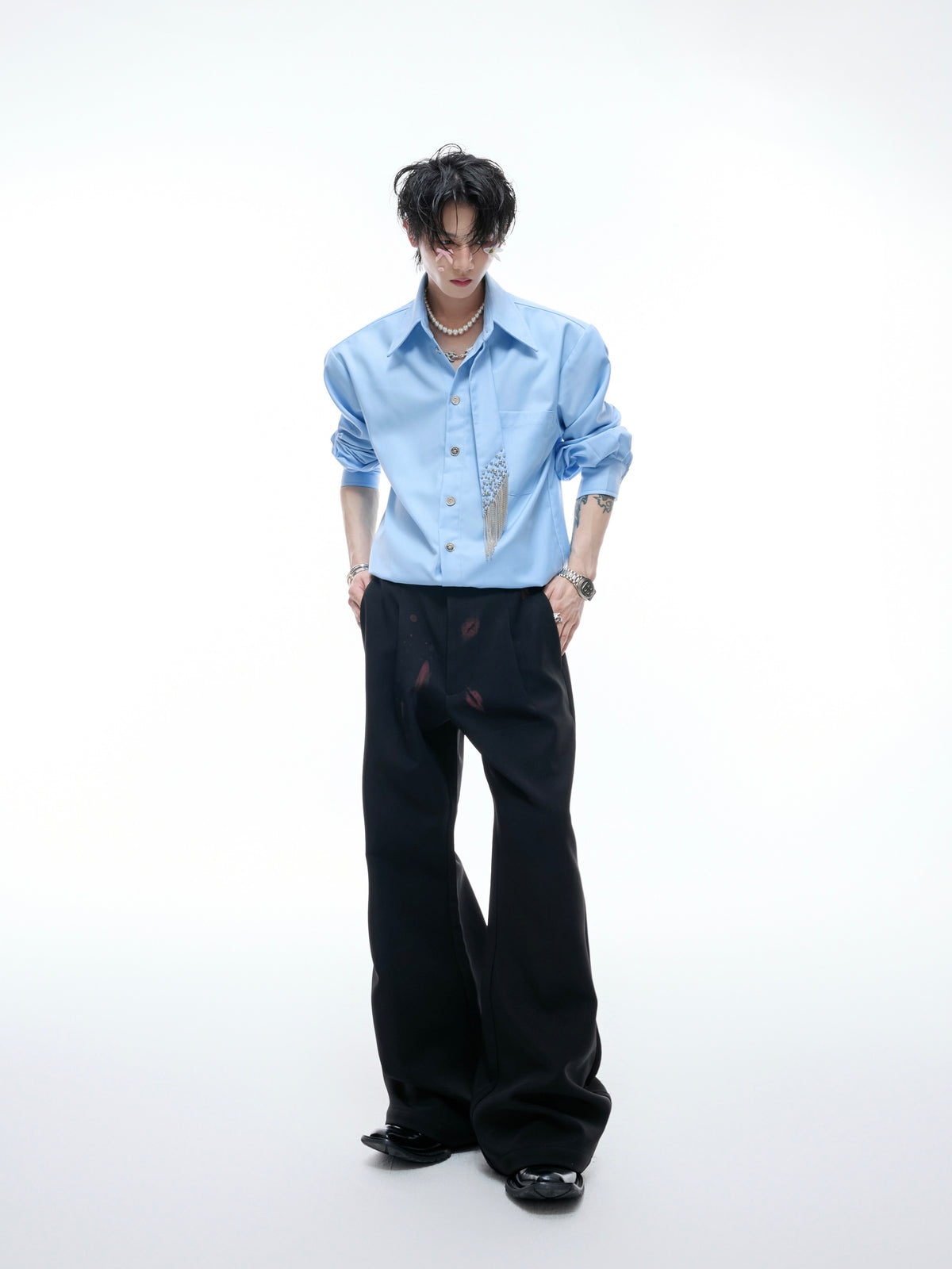 Tie-Panel Structured Shirt - product image 4