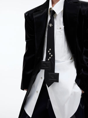 Black Adjustable Arrow Necktie - product image 3